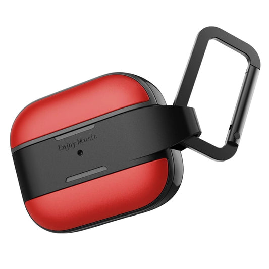 Mutural Rugged Utility Protective Case with Hook For AirPods 3 (Red) by Mutural