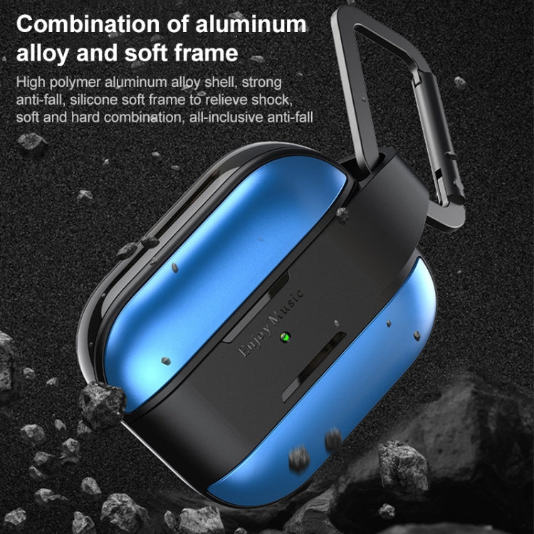 Mutural Rugged Utility Protective Case with Hook For AirPods 3 (Blue) - For AirPods 3 by Mutural | Online Shopping UK | buy2fix