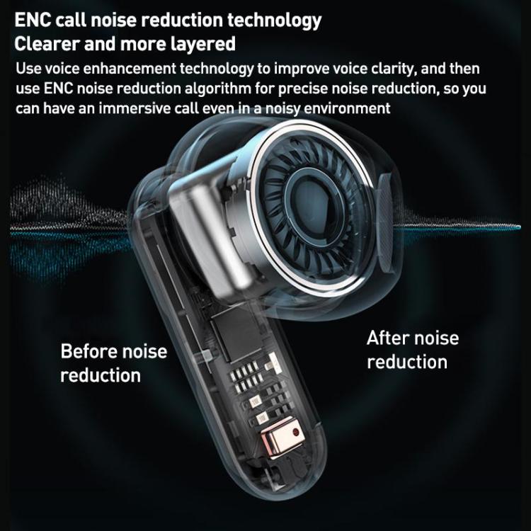 Langsdom TG11 Noise Reduction Wireless Bluetooth Earphone (White) - Bluetooth Earphone by Langsdom | Online Shopping UK | buy2fix