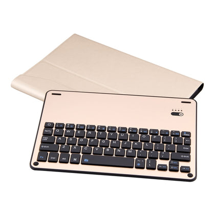 FT-1039B Detachable Bluetooth 3.0 Aluminum Alloy Keyboard + Lambskin Texture Leather Tablet Case for iPad Pro 10.5 inch / iPad Air (2019), with Water Repellent / Three-gear Angle Adjustment / Magnetic / Sleep Function (Gold) - For iPad Pro by buy2fix | Online Shopping UK | buy2fix