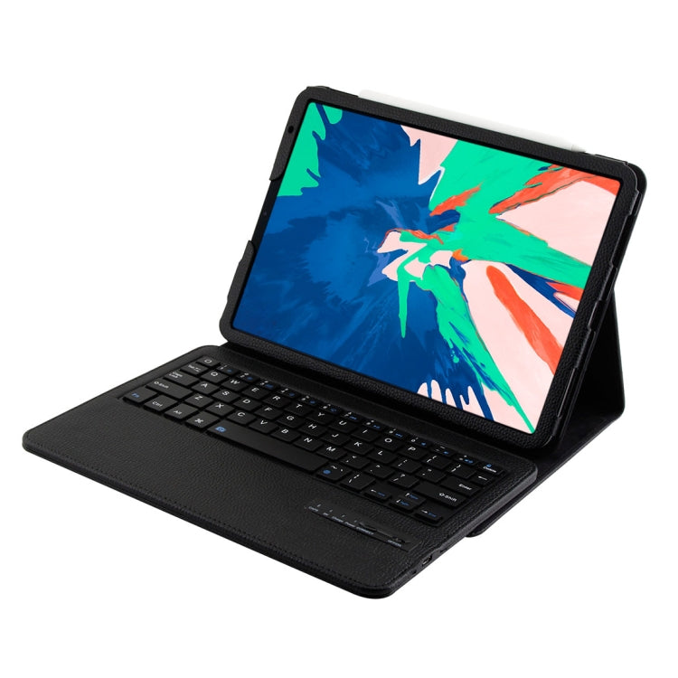 IP011 Detachable Bluetooth 3.0 ABS Keyboard + Litchi Texture Leather Tablet Case for iPad Pro 11 inch (2018), with Sleep Function (Black) - For iPad Pro by buy2fix | Online Shopping UK | buy2fix