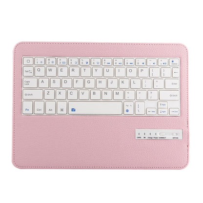 IP011 Detachable Bluetooth 3.0 ABS Keyboard + Litchi Texture Leather Tablet Case for iPad Pro 11 inch (2018), with Sleep Function (Pink) - For iPad Pro by buy2fix | Online Shopping UK | buy2fix