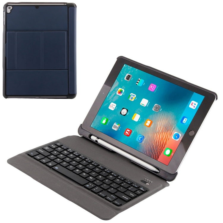 T-201 Detachable Bluetooth 3.0 Ultra-thin Keyboard + Lambskin Texture Leather Tablet Case for iPad Air / Air 2 / iPad Pro 9.7 inch, Support Multi-angle Adjustment (Blue) - For iPad Pro by buy2fix | Online Shopping UK | buy2fix