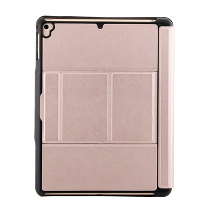 T-201D Detachable Bluetooth 3.0 Ultra-thin Keyboard + Lambskin Texture Leather Tablet Case for iPad Air / Air 2 / iPad Pro 9.7 inch, Support Multi-angle Adjustment / Backlight (Pink) by buy2fix
