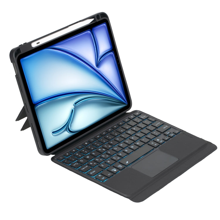 T11B-AS Detachable Rotating Backlit Touch Bluetooth Keyboard Case For iPad Air 11 2024 / Air 5 / Air 4 10.9 / Pro 11 2022 2021 2020 2018 - For iPad Pro by buy2fix | Online Shopping UK | buy2fix