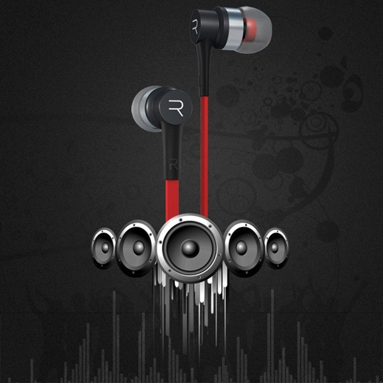 REMAX RM-535i In-Ear Stereo Earphone with Wire Control + MIC, Support Hands-free, for iPhone, Galaxy, Sony, HTC, Huawei, Xiaomi, Lenovo and other Smartphones (Red + Black) - Normal Style Earphone by REMAX | Online Shopping UK | buy2fix