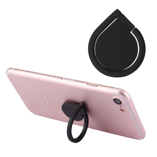 Universal 360 Degree Rotation Drops of water Style Ring Phone Holder Stand(Black) by buy2fix