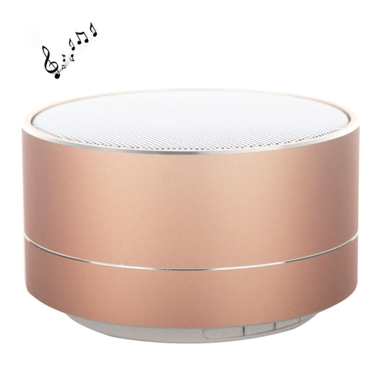 A10 Mini Portable Bluetooth Speaker Built-in MIC & LED, Support Hands-free Calls & TF Card(Gold) - Desktop Speaker by buy2fix | Online Shopping UK | buy2fix