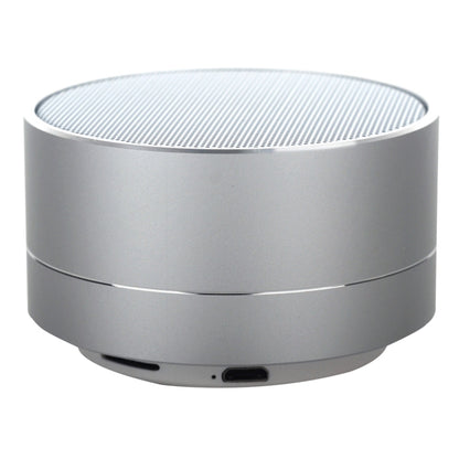 A10 Mini Portable Bluetooth Speaker Built-in MIC & LED, Support Hands-free Calls & TF Card(Silver) - Desktop Speaker by buy2fix | Online Shopping UK | buy2fix