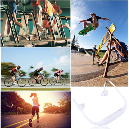 506 Life Waterproof Sweatproof Stereo Wireless Sports Earbud Earphone In-ear Headphone Headset with Micro SD Card Slot, For Smart Phones & iPad & Laptop & Notebook & MP3 or Other Audio Devices, Maximum SD Card Storage: 8GB(White) - Sport Earphone by buy2fix | Online Shopping UK | buy2fix