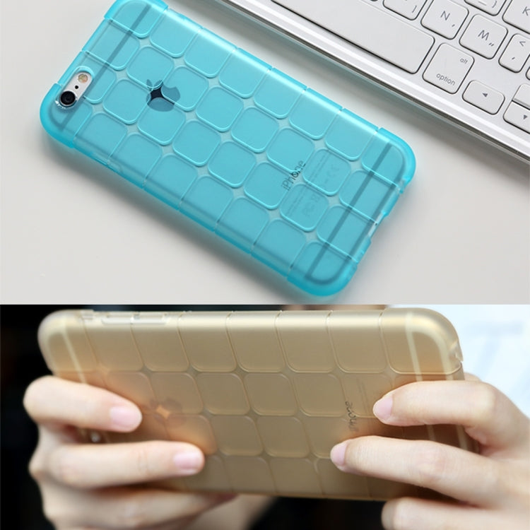 Rock Magic Cube Series for iPhone 6 Plus & 6s Plus Transparent Soft TPU Protective Back Case(Gold) - More iPhone Cases by ROCK | Online Shopping UK | buy2fix
