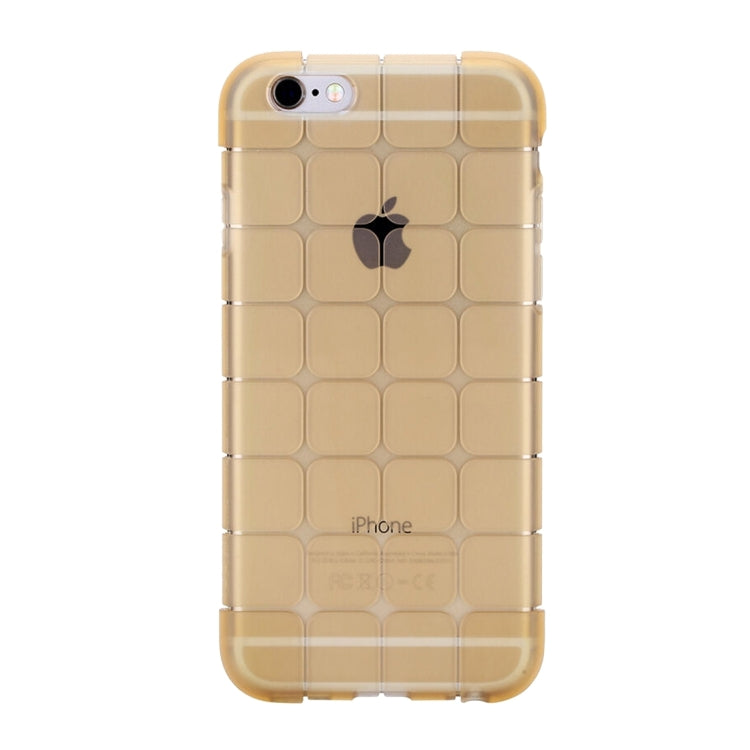 Rock Magic Cube Series for iPhone 6 Plus & 6s Plus Transparent Soft TPU Protective Back Case(Gold) - More iPhone Cases by ROCK | Online Shopping UK | buy2fix