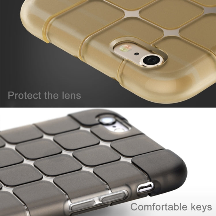 Rock Magic Cube Series for iPhone 6 Plus & 6s Plus Transparent Soft TPU Protective Back Case(Gold) - More iPhone Cases by ROCK | Online Shopping UK | buy2fix