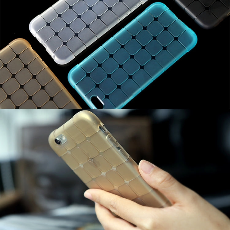 Rock Magic Cube Series for iPhone 6 Plus & 6s Plus Transparent Soft TPU Protective Back Case(Gold) - More iPhone Cases by ROCK | Online Shopping UK | buy2fix