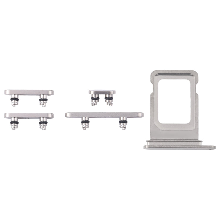 For iPhone 16 Pro Original SIM Card Tray + Side Keys (White) by buy2fix