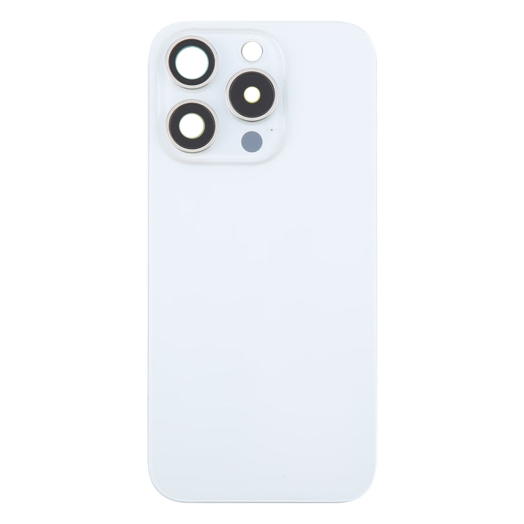 For iPhone 16 Pro Max Original Glass Battery Back Cover with Camera Lens Cover + MagSafe Magnet(White) by buy2fix