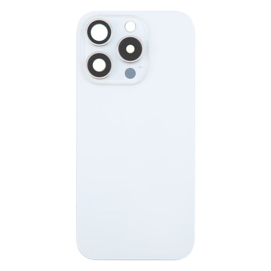 For iPhone 16 Pro Max Original Glass Battery Back Cover with Camera Lens Cover + MagSafe Magnet(White) by buy2fix