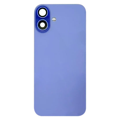 For iPhone 16 Battery Back Cover with Camera Lens Cover(Cyan) by buy2fix