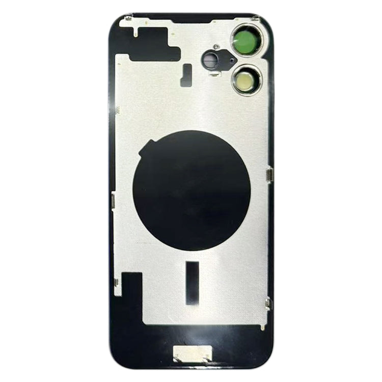 For iPhone 16 Plus Battery Back Cover with Camera Lens Cover(Black) -  by buy2fix | Online Shopping UK | buy2fix