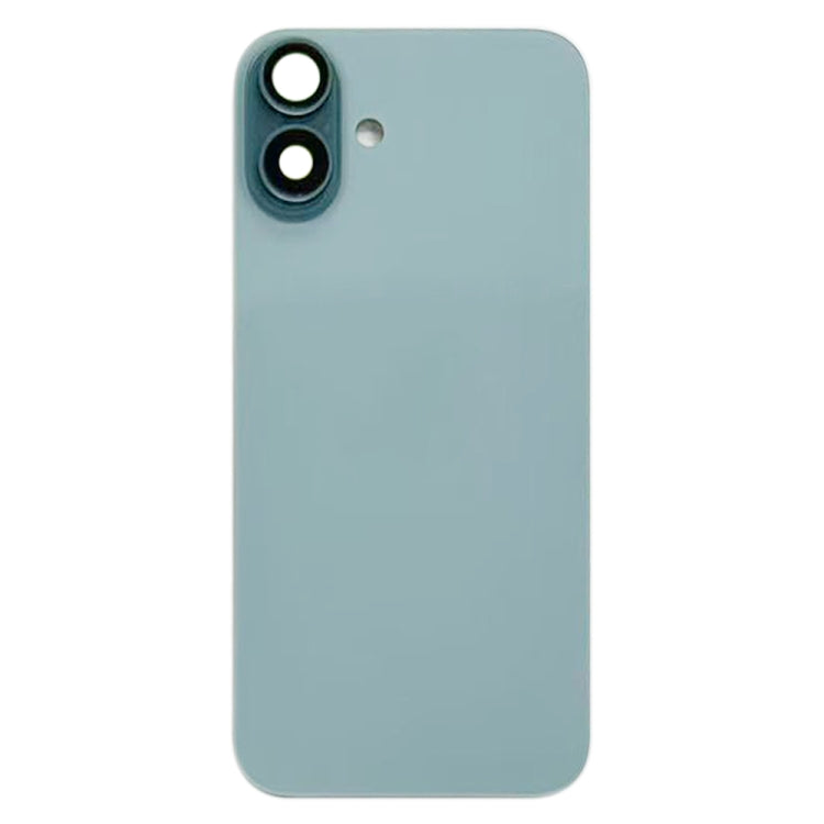 For iPhone 16 Plus Battery Back Cover with Camera Lens Cover(Green) by buy2fix