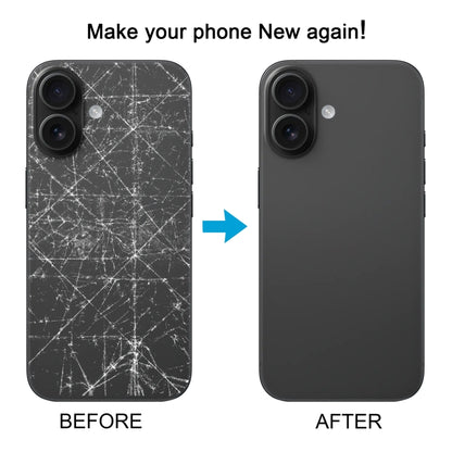 For iPhone 16 Plus Battery Back Cover with Camera Lens Cover(Cyan) by buy2fix