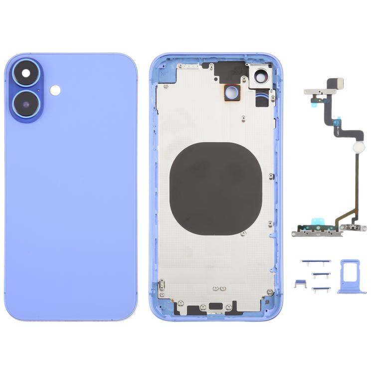 Back Cover with Appearance Imitation of iP16 for iPhone XR(Blue) - Back Cover by buy2fix | Online Shopping UK | buy2fix