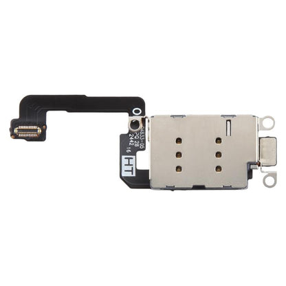 For iPhone 16 Single SIM Card Holder Socket with Flex Cable - Flex Cable by buy2fix | Online Shopping UK | buy2fix