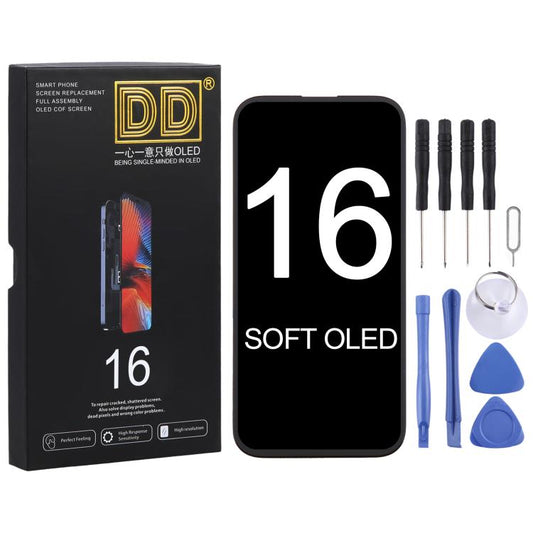 For iPhone 16 DD Soft OLED Screen, Remove IC Need Professional Repair - LCD Related Parts by buy2fix | Online Shopping UK | buy2fix