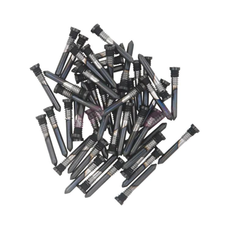 For iPhone 16 Pro / 16 Pro Max 100pcs Charging Port Screws(Black) - Others by buy2fix | Online Shopping UK | buy2fix