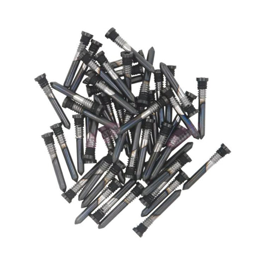 For iPhone 16 Pro / 16 Pro Max 100pcs Charging Port Screws(Black) - Others by buy2fix | Online Shopping UK | buy2fix