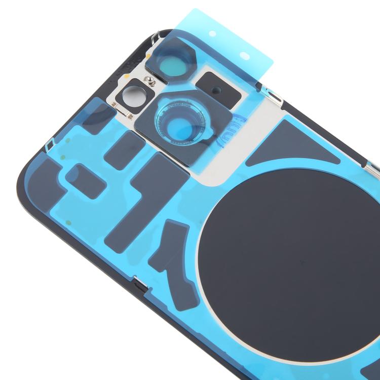 For iPhone 14 EU Version Battery Back Cover with Middle Frame(Black) - Back Cover by buy2fix | Online Shopping UK | buy2fix