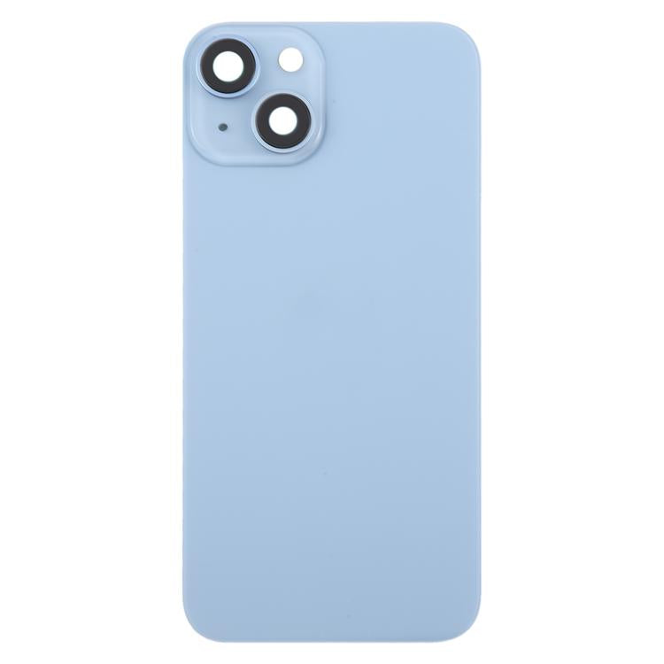 For iPhone 14 EU Version Battery Back Cover with Middle Frame(Blue) - Back Cover by buy2fix | Online Shopping UK | buy2fix