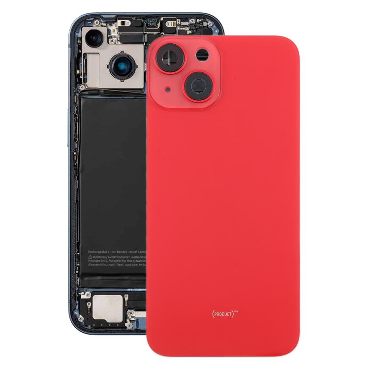 For iPhone 14 EU Version Battery Back Cover with Middle Frame(Red) - Back Cover by buy2fix | Online Shopping UK | buy2fix