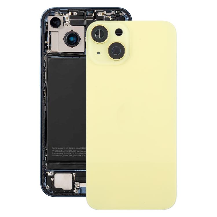 For iPhone 14 EU Version Battery Back Cover with Middle Frame(Yellow) - Back Cover by buy2fix | Online Shopping UK | buy2fix