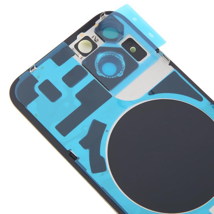 For iPhone 14 EU Version Battery Back Cover with Middle Frame(Yellow) - Back Cover by buy2fix | Online Shopping UK | buy2fix