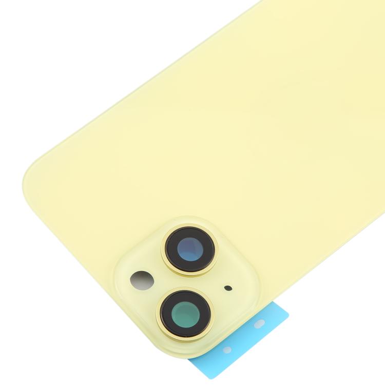 For iPhone 14 EU Version Battery Back Cover with Middle Frame(Yellow) - Back Cover by buy2fix | Online Shopping UK | buy2fix