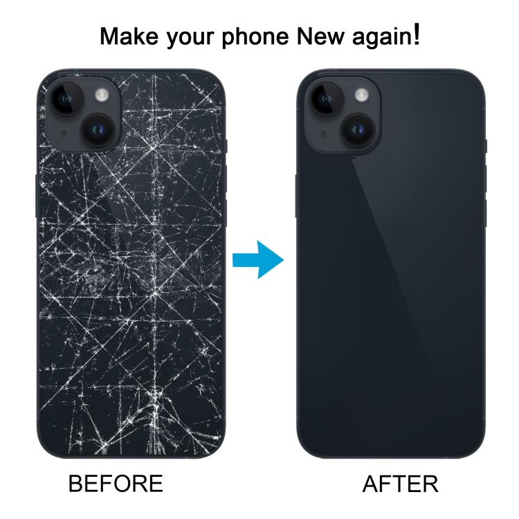 For iPhone 14 Plus China Version Battery Back Cover with Middle Frame(Black) - Back Cover by buy2fix | Online Shopping UK | buy2fix