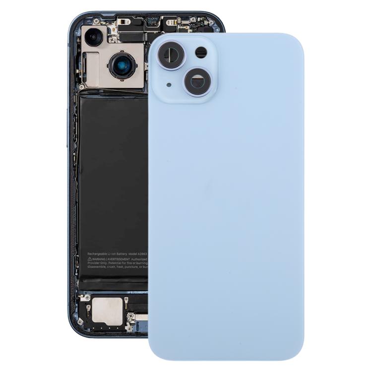 For iPhone 14 Plus EU Version Battery Back Cover with Middle Frame(Blue) - Back Cover by buy2fix | Online Shopping UK | buy2fix