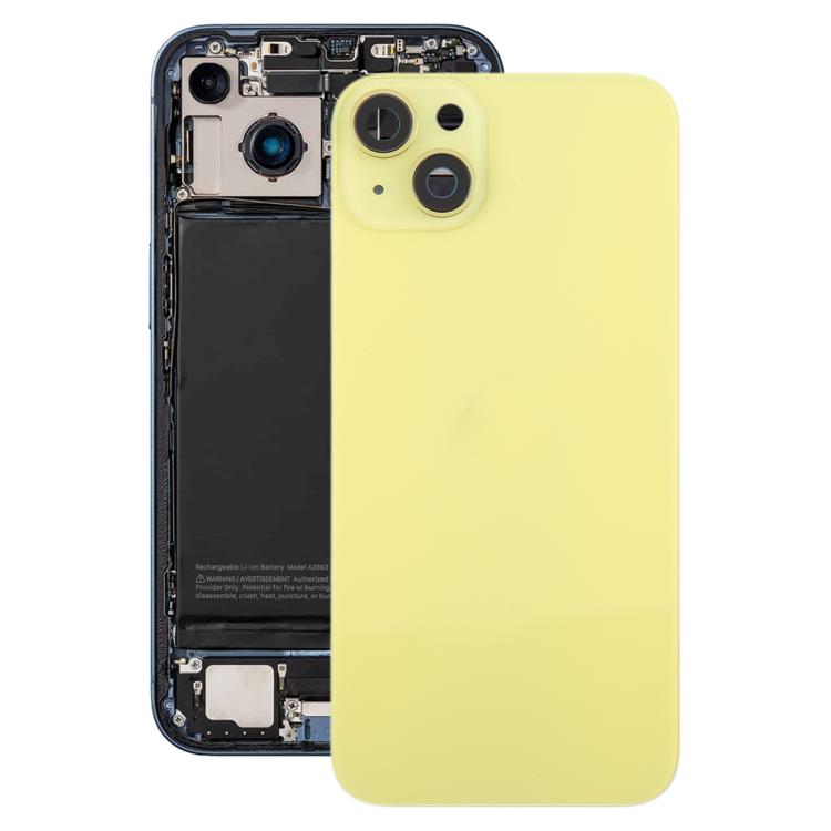 For iPhone 14 Plus EU Version Battery Back Cover with Middle Frame(Yellow) - Back Cover by buy2fix | Online Shopping UK | buy2fix