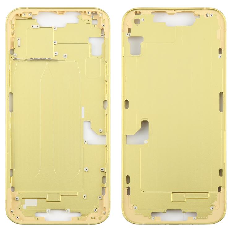 For iPhone 14 Plus Middle Frame Bezel Plate (Yellow) - Others by buy2fix | Online Shopping UK | buy2fix