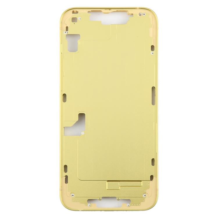 For iPhone 14 Plus Middle Frame Bezel Plate (Yellow) - Others by buy2fix | Online Shopping UK | buy2fix