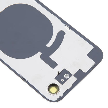For iPhone 16e Glass Battery Back Cover with Camera Lens Cover(White) -  by buy2fix | Online Shopping UK | buy2fix