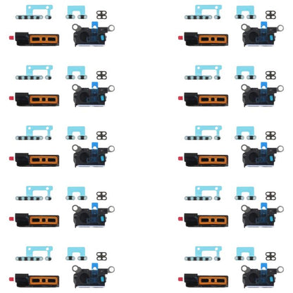 For iPhone 16 Pro Max 10pcs 6 in 1 Speaker Dustproof Mesh Set (Titanium Color) - Others by buy2fix | Online Shopping UK | buy2fix