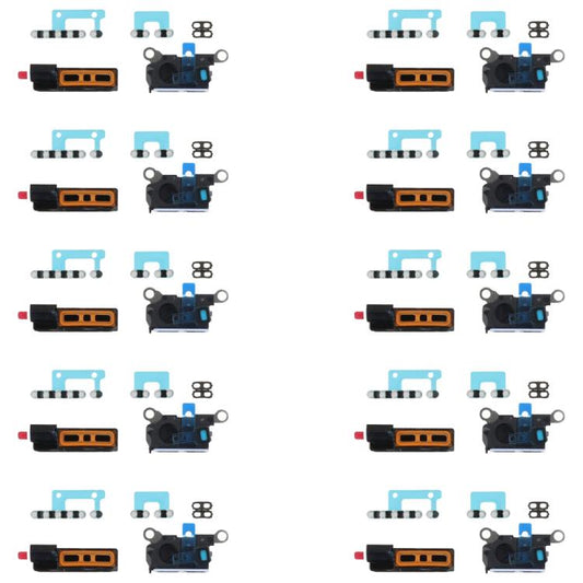 For iPhone 16 Pro Max 10pcs 6 in 1 Speaker Dustproof Mesh Set (White) - Others by buy2fix | Online Shopping UK | buy2fix