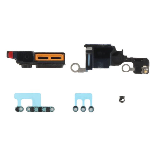 For iPhone 16 Pro 5 in 1 Speaker Dustproof Mesh Set (Black) - Others by buy2fix | Online Shopping UK | buy2fix