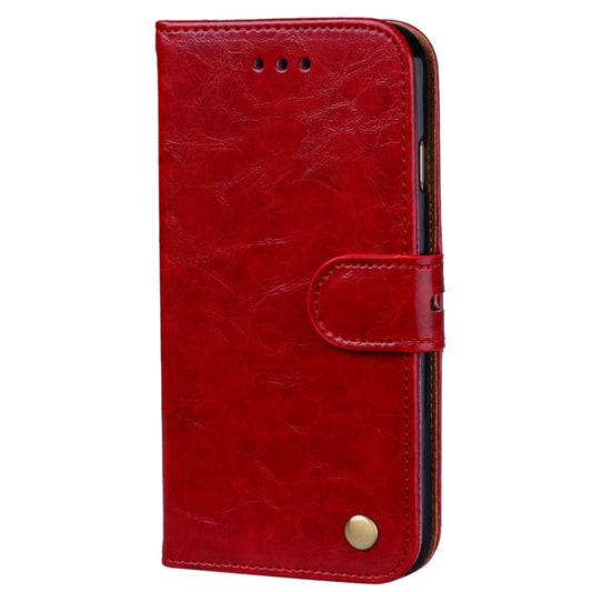 For iPhone 6 Plus & 6s Plus Business Style Oil Wax Texture Horizontal Flip Leather Case with Holder & Card Slots & Wallet (Red) by buy2fix