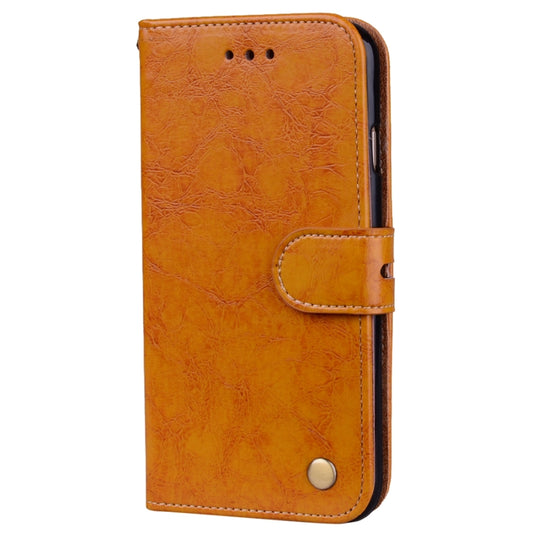 For iPhone 6 Plus & 6s Plus Business Style Oil Wax Texture Horizontal Flip Leather Case with Holder & Card Slots & Wallet (Yellow) by buy2fix