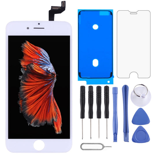 Écran LCD et numériseur complet avec cadre pour iPhone 6s (blanc)