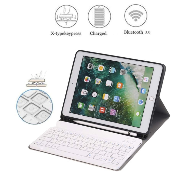 Detachable Bluetooth Keyboard + Horizontal Flip Leather Tablet Case with Holder & Pencil Holder for iPad Pro 9.7 inch, iPad Air, iPad Air 2, iPad 9.7 inch (2017), iPad 9.7 inch (2018) (Rose Gold) by buy2fix