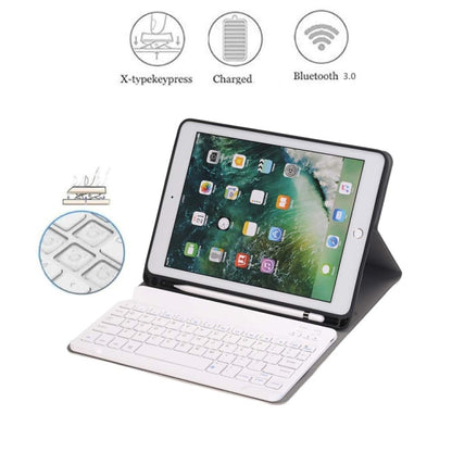 Detachable Bluetooth Keyboard + Horizontal Flip Leather Tablet Case with Holder & Pencil Holder for iPad Pro 9.7 inch, iPad Air, iPad Air 2, iPad 9.7 inch (2017), iPad 9.7 inch (2018) (Rose Gold) by buy2fix